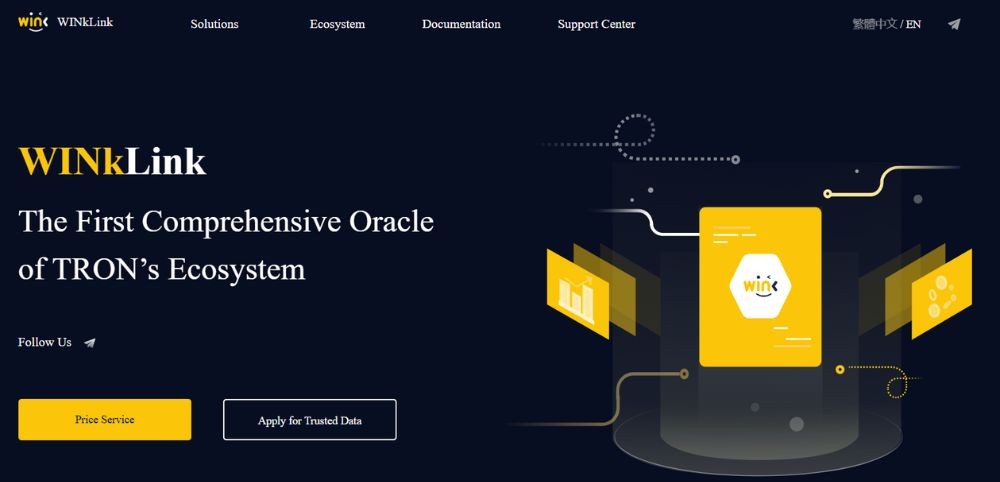 WINkLink là gì? Công nghệ và token WIN trong hệ TRON 2 Website WINkLink