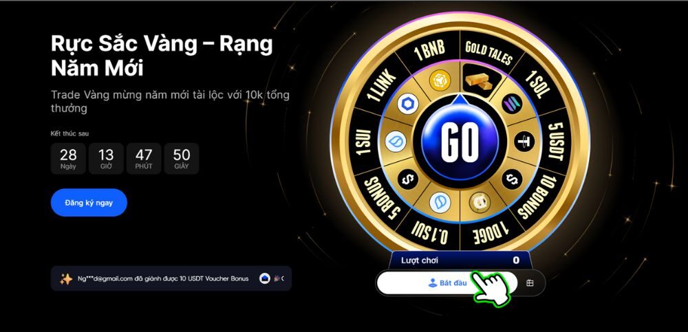 Rực sắc vàng – Rạng năm mới cùng BingX: Trúng vàng thật & 1 BNB 2 Tổng quan sự kiện Rực sắc vàng – Rạng năm mới cùng BingX